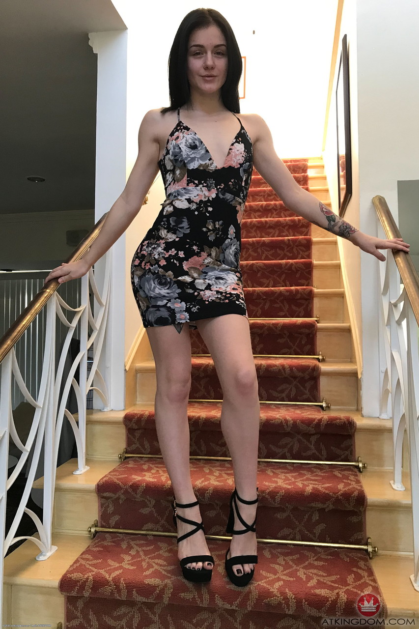 Belleza Americana Rosalyn Sphinx Presume Uñas Negras Y Coño Recortado