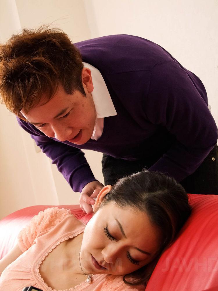 Sleeping Japanese Woman Ruri Hayami Awakes To Bush Play