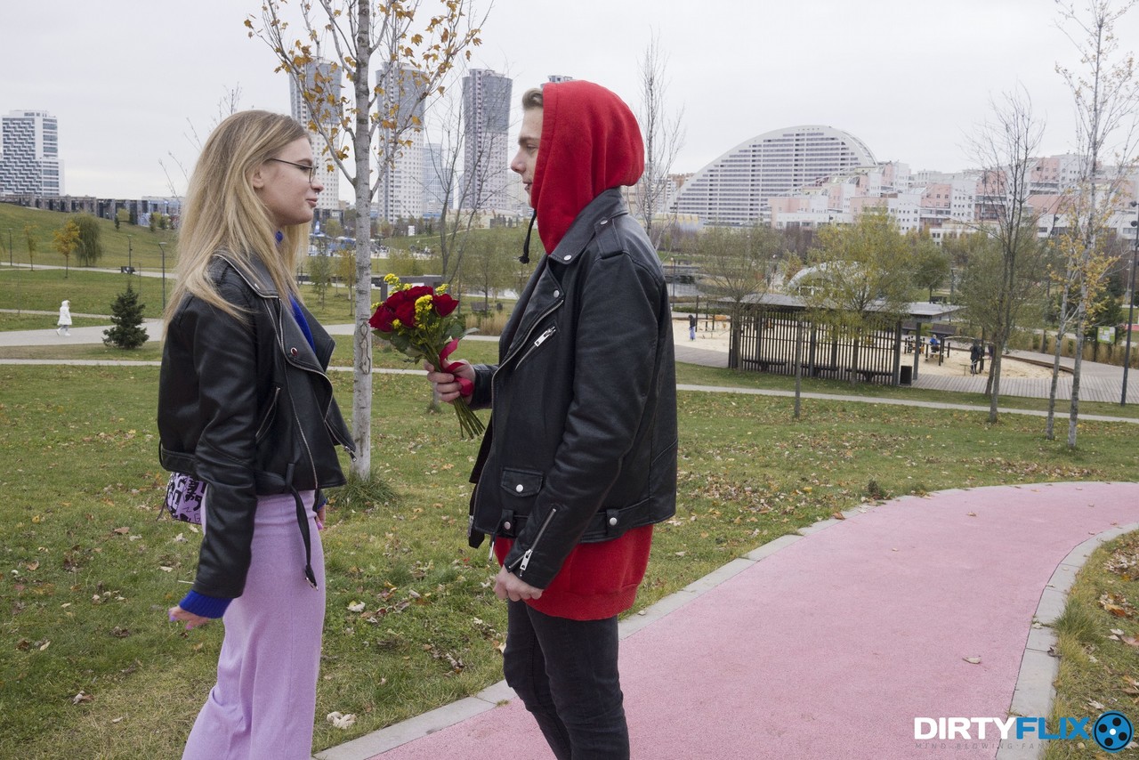 Nerdy Blonde Iris Gets Cunnilingus And Good Dicking In Different Positions