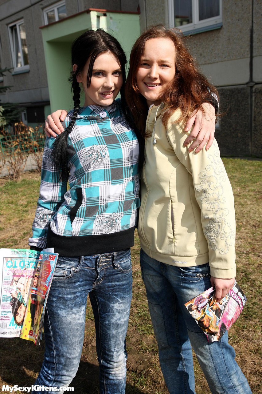 Young Girls Strip Off Jeans For First Lesbian Sex Experience