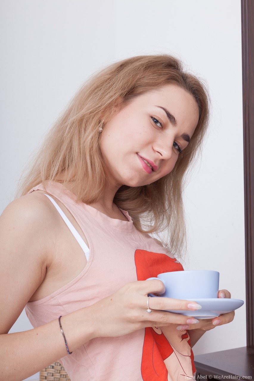 Beautiful Russian Girl Nara Abel Vibrating Dildo In Hairy Pussy