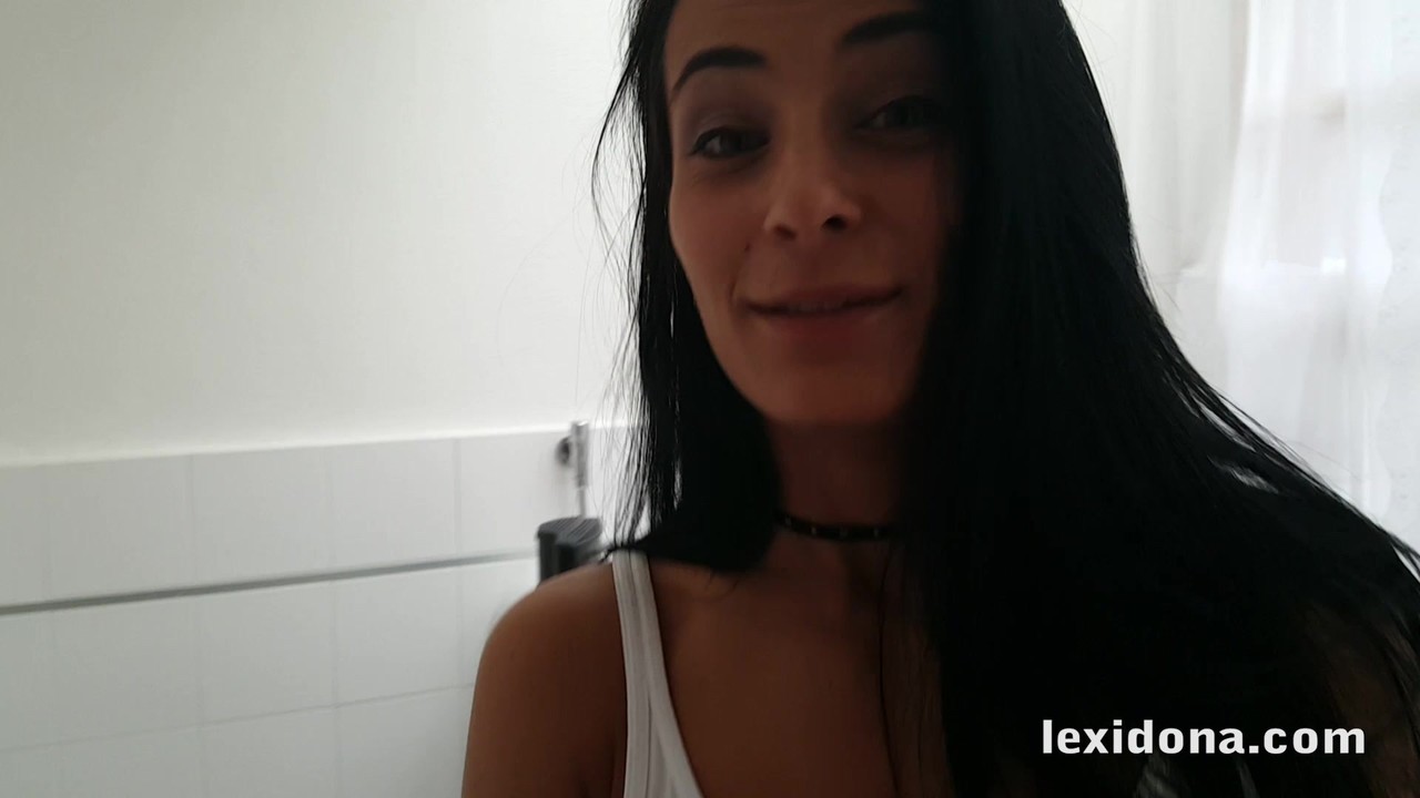 Dark Haired Teen Lexi Dona Gives Blowjob To Big Cock In POV
