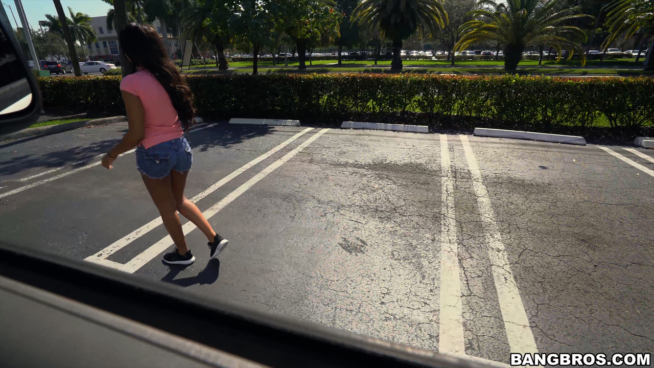 Ebony Babe Zoey Reyes With Small Tits Gets Nailed In Back Of Van