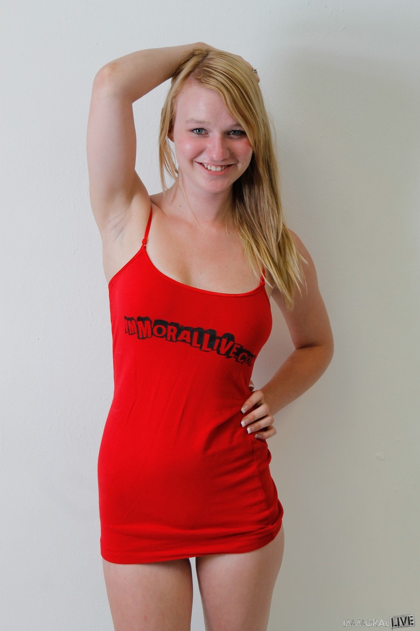 Skinny Pornstar Maci More Strips At Casting And Poses In Her Socks