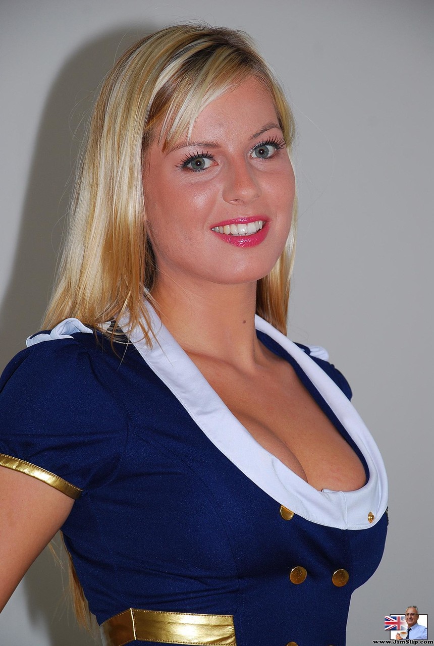 Blonde Agnes F Strips Costume And Fingers Pussy In Extreme Closeup