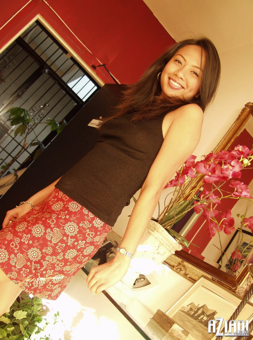 Standing Asian Milf Jade Marcela Rubs Her Hot Pussy