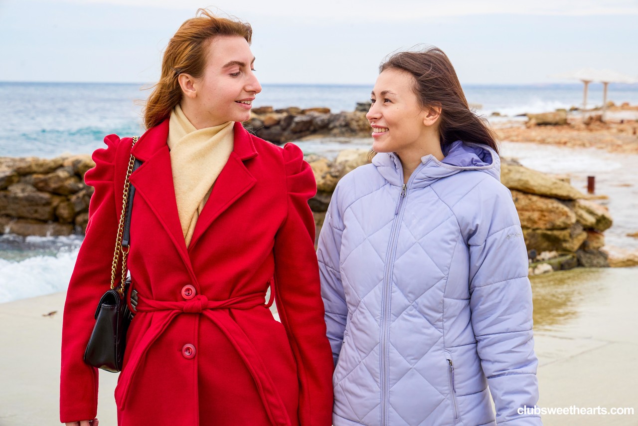 Lesbian Teens Lana Banana And Sumiko Smile Unveil Curves And Scissor