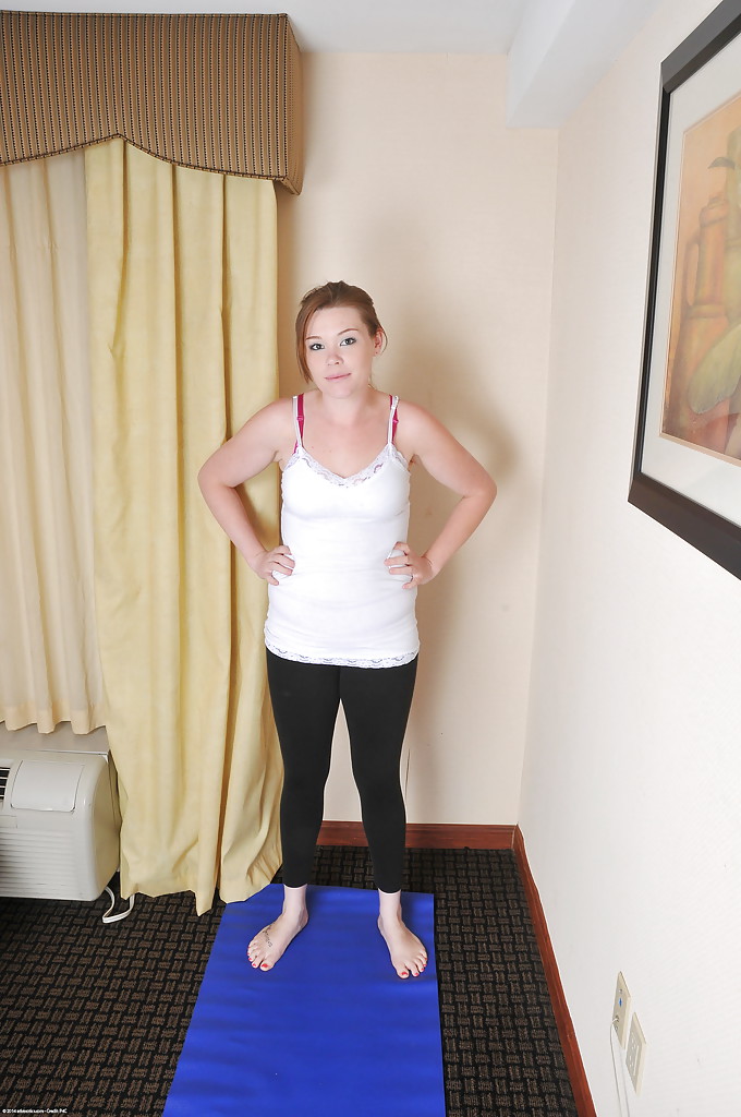 Margot In Yoga Pants Poses For Amateur Sporty Babe Shoot