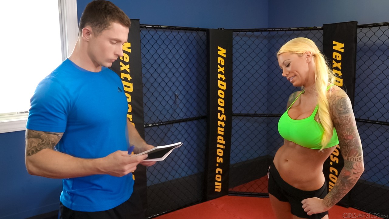 Tattooed Blonde Lolly Ink And Her Man Markie More Fuck On Exercise Mat