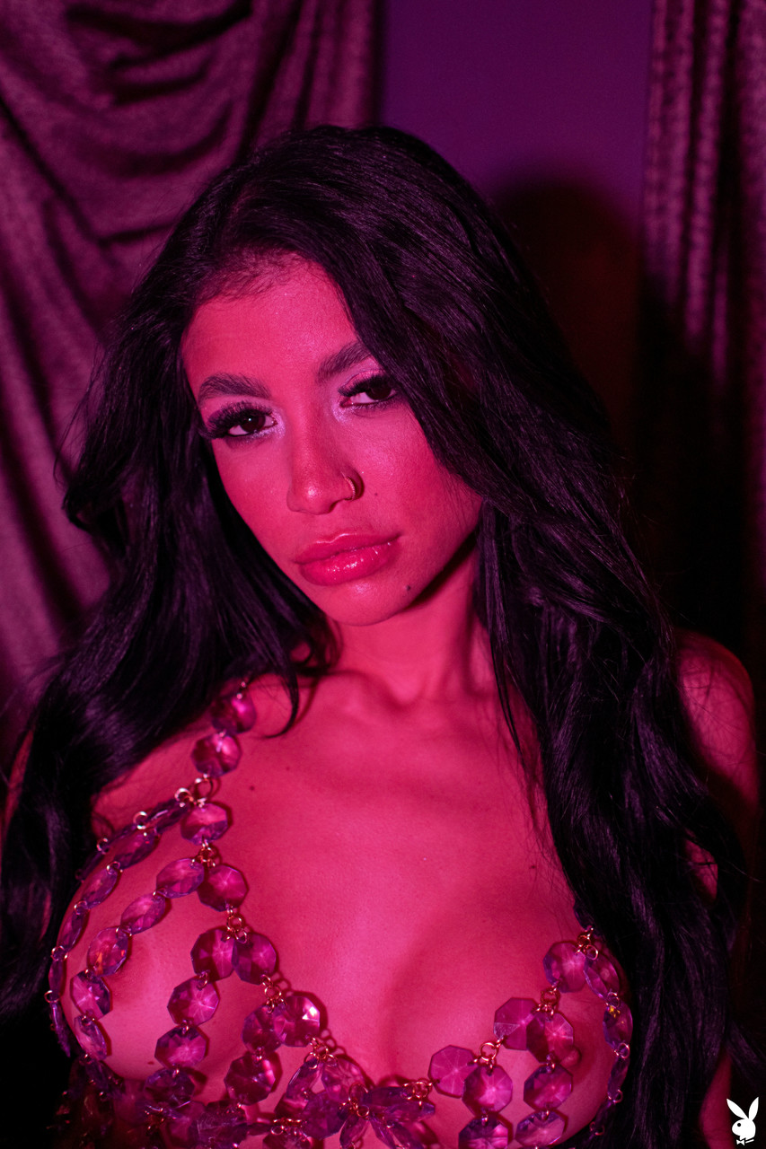 Glamorous Playboy Beauty Veronica Rodriguez Strips And Poses Solo