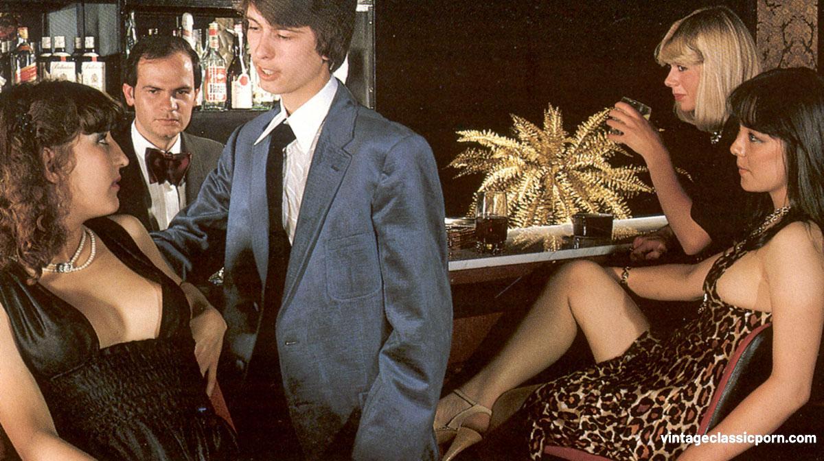 Vintage Orgie Mit Heißen Frauen Die Blasen Und Haare Muschis Ficken