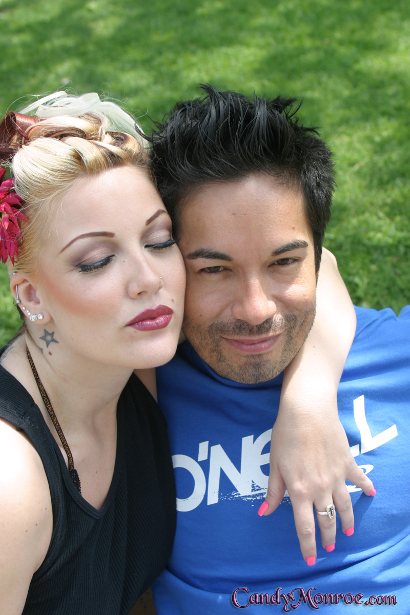 Blonde Wife Candy Monroe Blindfolds Husband Before Fucking Black Man