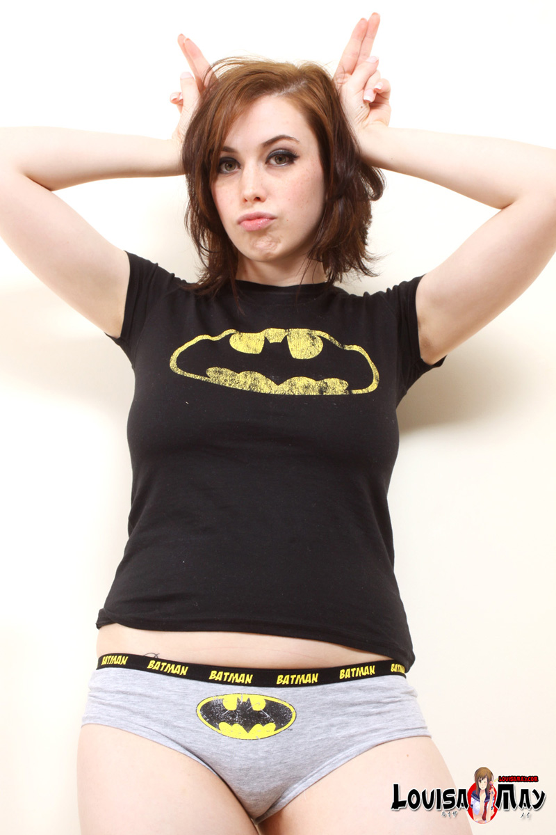 Louisa May Flashes Big Naturals In Underwear Solo