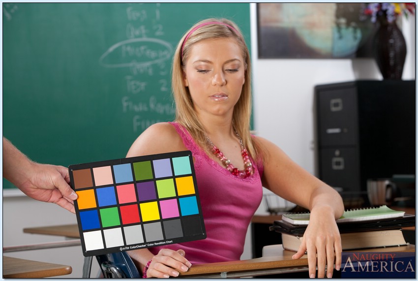 Petite Teen Ally Kay Strips In Classroom And Spreads Her Pussy