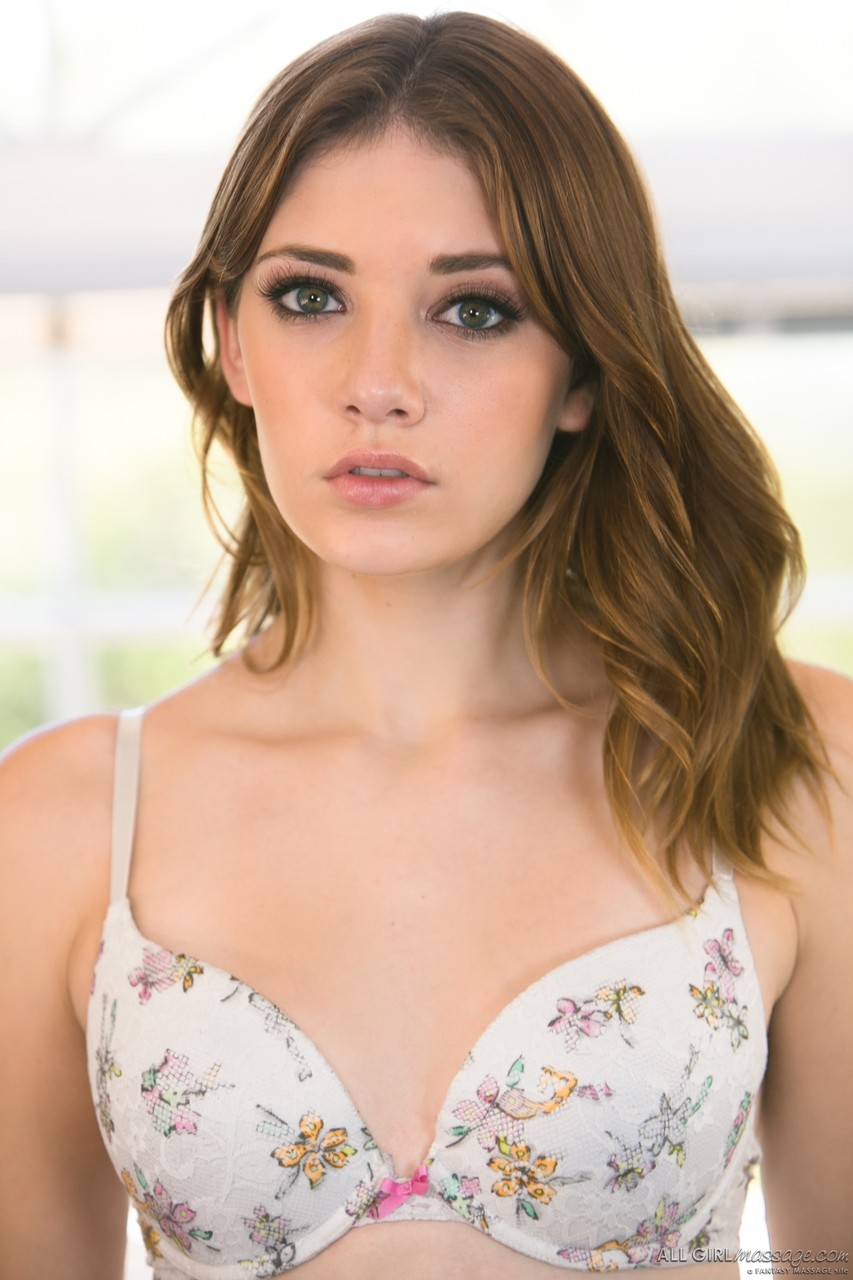 Lena Anderson, Pretty Brunette, Removes Bra & Thong To Show Hot Ass