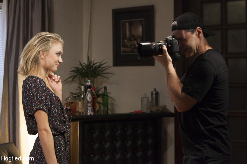 Blonde Teen Tied Up With Rope Before Vaginal And Anal Penetration