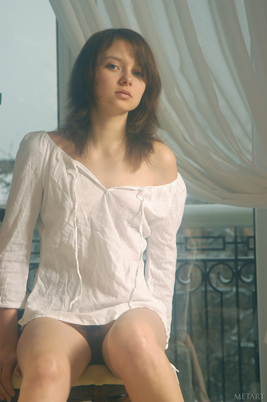 Beautiful Teen Anna S Slowly Displays Her Small Titties And Hairy Pussy