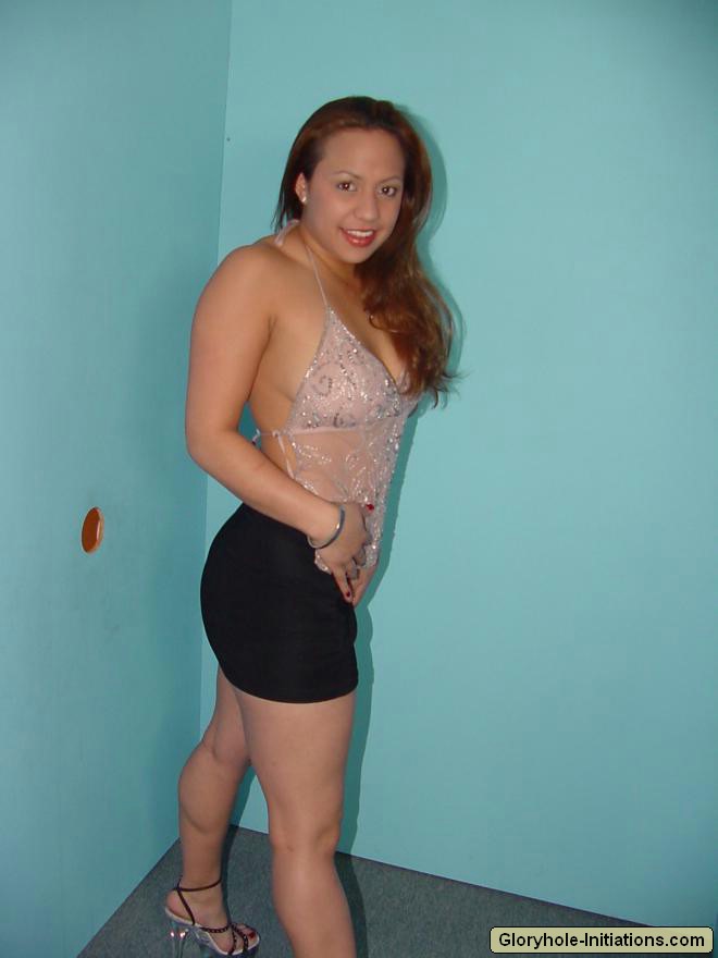 Redhead Lani Lei Pouts For Hot Topless Gloryhole Blowjob