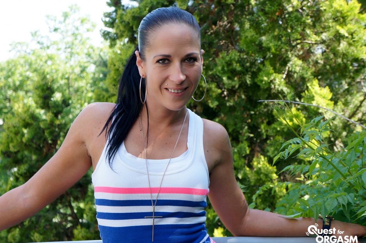 Concupiscent Czech Brunette Terra Twain Shows Vibrator Collection In Action