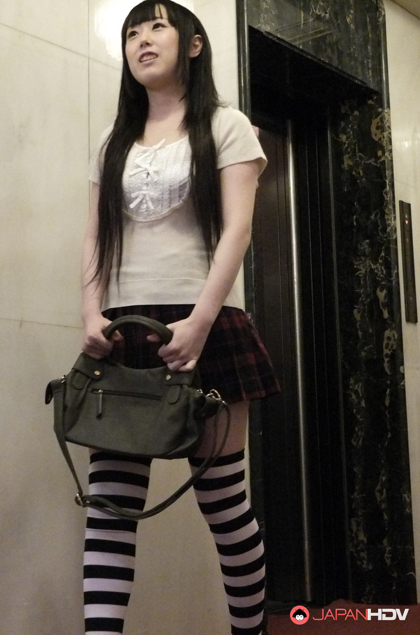 Adorable Japanese Maid Machiko Ono Gets Help Playing With Her Pussy