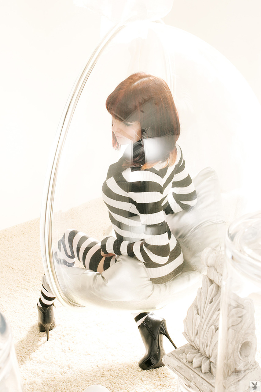 Provocative Centerfold Model Lilex Shows Gorgeous Ass While Peeling Off Clothes