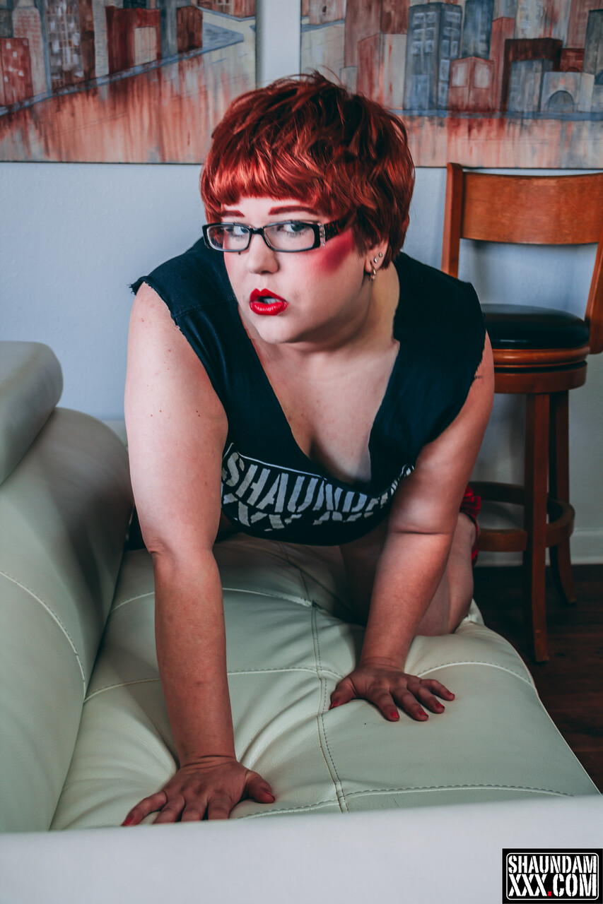 POV Ball-Licking Blowjob From A Mature Fatty To A Well-Endowed Black Man