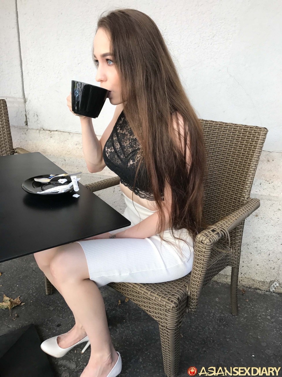 Petite Babe Angelina Striptease And Hardcore Dicking