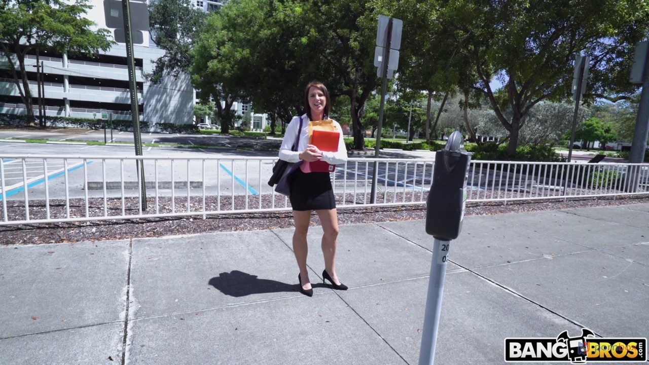 Sexy Brunette Riley Jacobs Has Hardcore Sex With Stranger While Hitchhiking