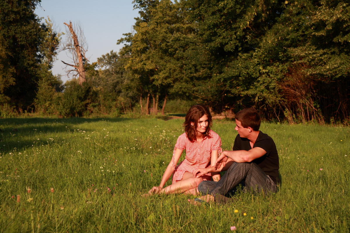Young Couple Have Sexual Intercourse In Secluded Outdoor Location