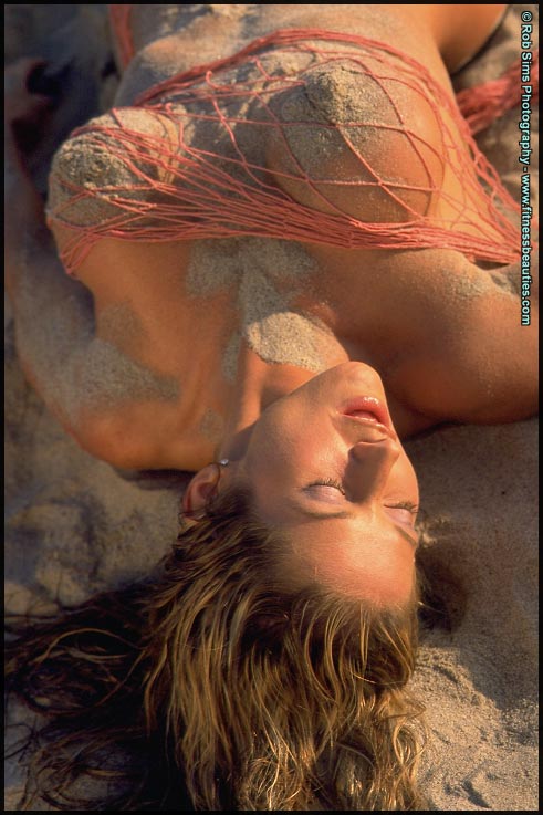 Fitness Model Jennifer Chamberlin Bikini Lingerie Beach Poses