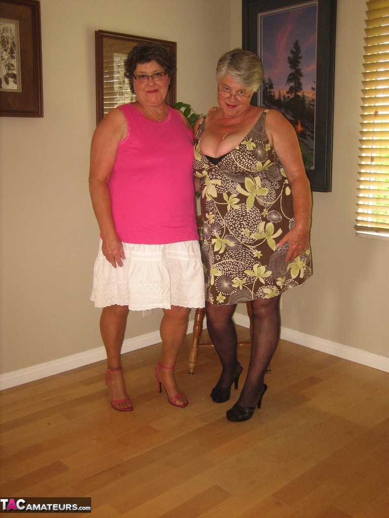 Fat Girdle Goddess And Lesbian Lover Free Their Boobs In Girdles