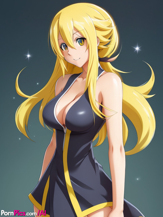 Blonde Hentai Babe Muktuk Flaunts Her Amazing Big Juggs Solo