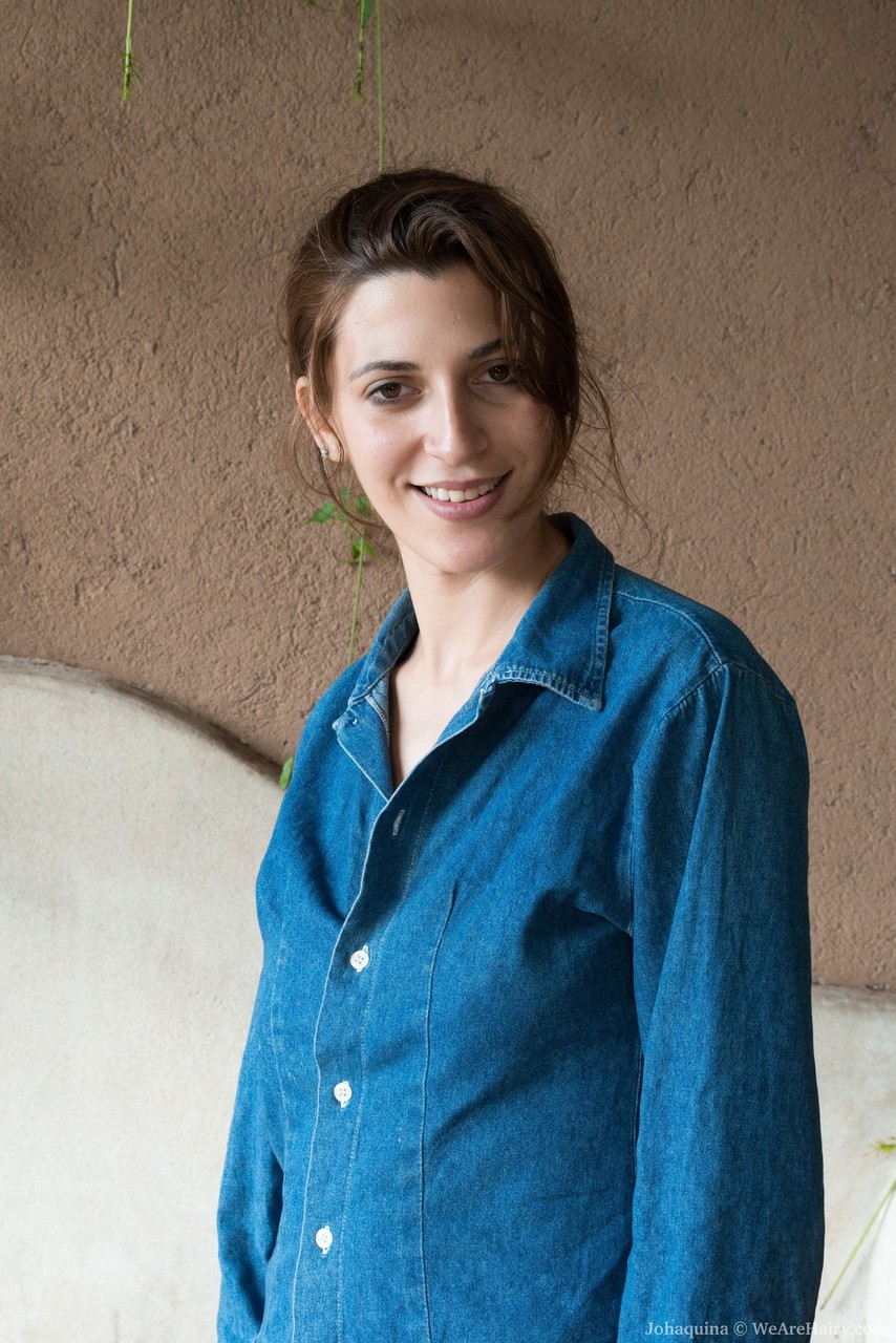 Extremely Hairy Bush Closeup As Saggy Titted Johaquina Strips Nude