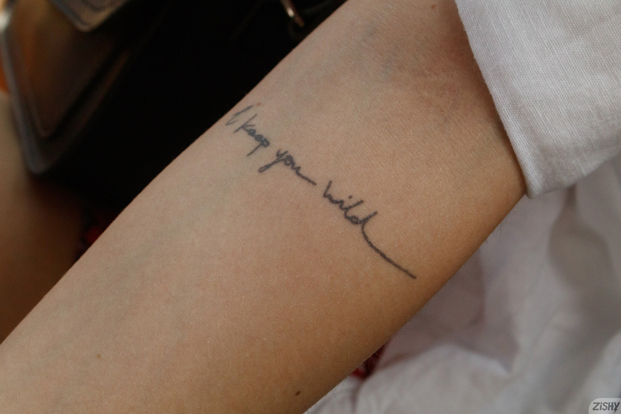 Beautiful Babe Marcela Gaona Sticks Tongue Out And Licks Her Fingers