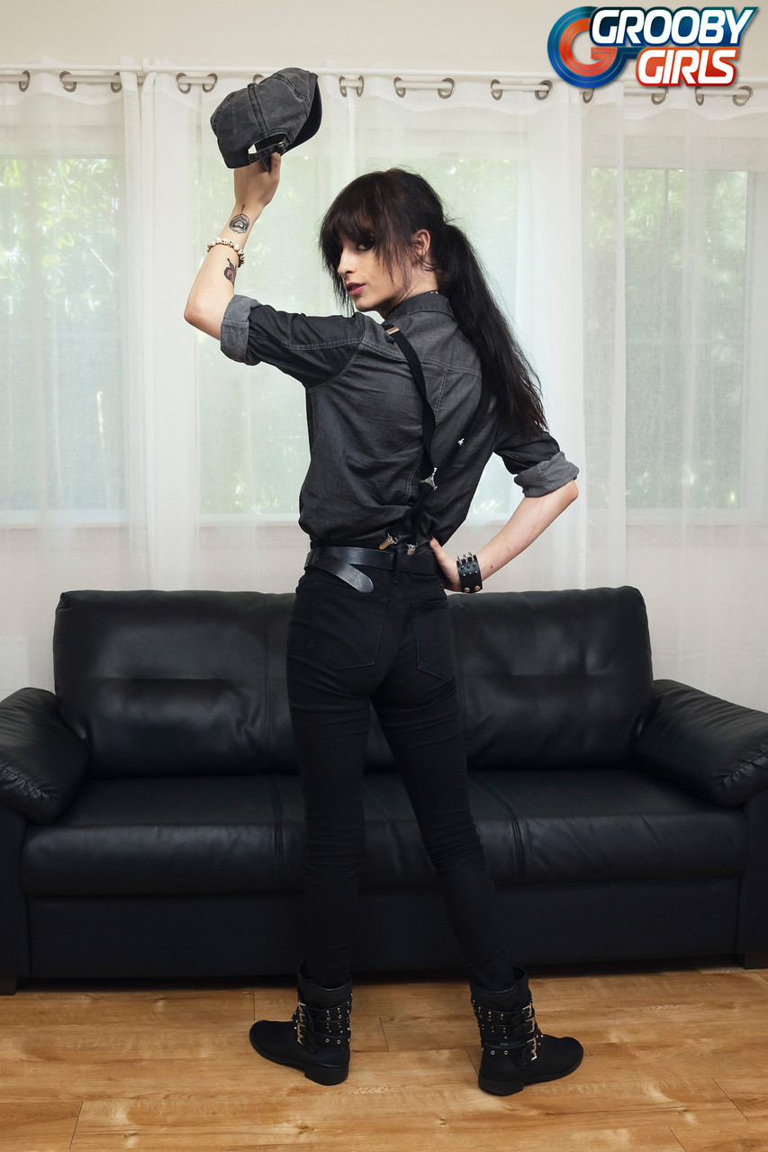 Skinny Shemale Spite Striptease And Anal Toy Play