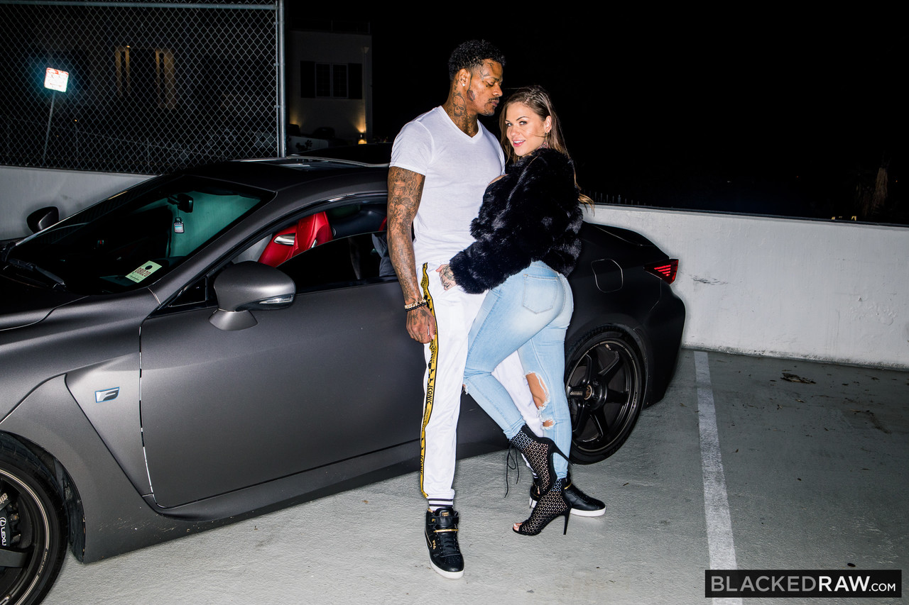 Karmen Karma Shows Big Tits And Rides Huge Black Cock