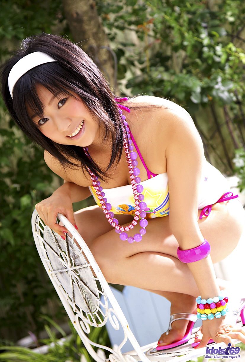 Japanese Model Aya Kanai Poses Non Nude In Swimwear By Herself