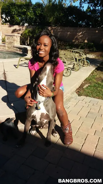 Jezabel Vessir – Busty Ebony Brunette Strips Out of Her Shorts for a Blowjob and Sex