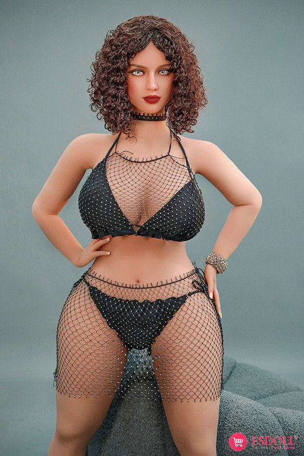 Gorgeous Curly Haired Sex Doll Flaunts Stunning Curves In Sexy Lingerie