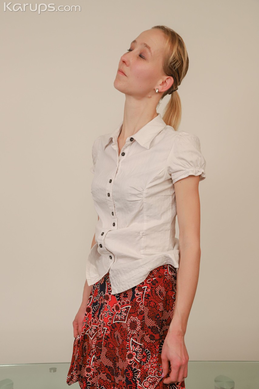 Skinny Amateur Milf Lucia Blava Undresses And Masturbates Solo