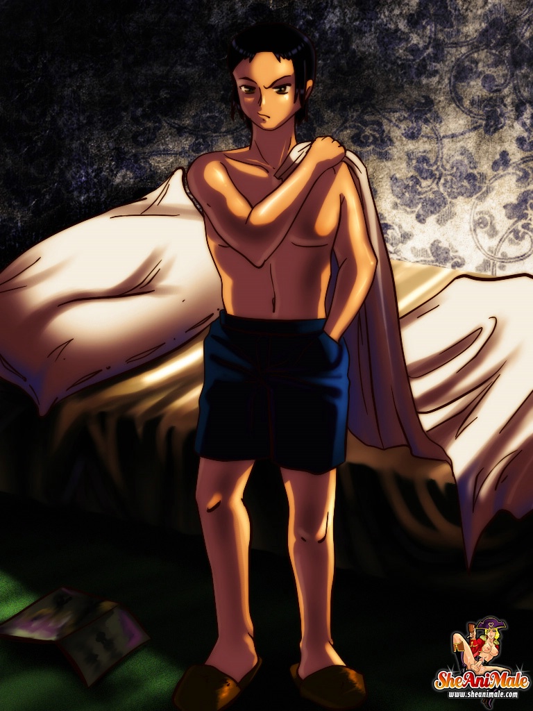 Mère Transsexuelle Anime Et L'ami De Son Fils Dans Une Sodomie Hardcore