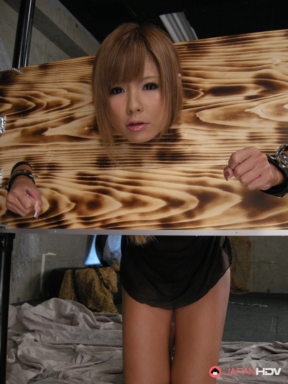 Bound Japanese Babe Tsubasa Miyashita Gets Toyed And Sucks Dick