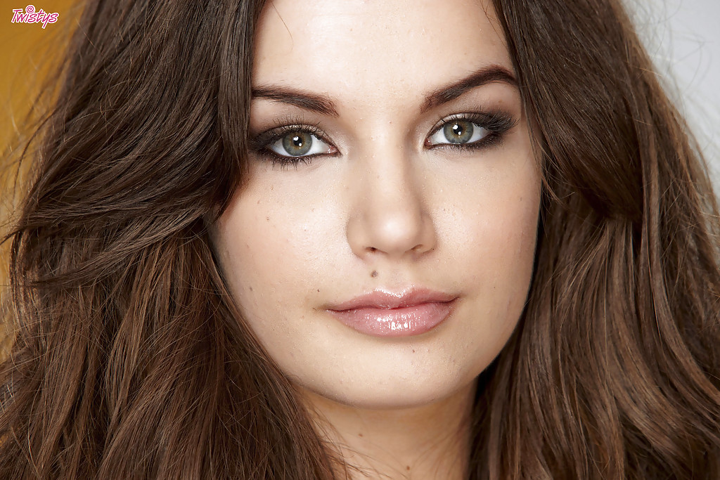 Amber Addison Beautiful Brunette Pornstar Slow Strip Tease