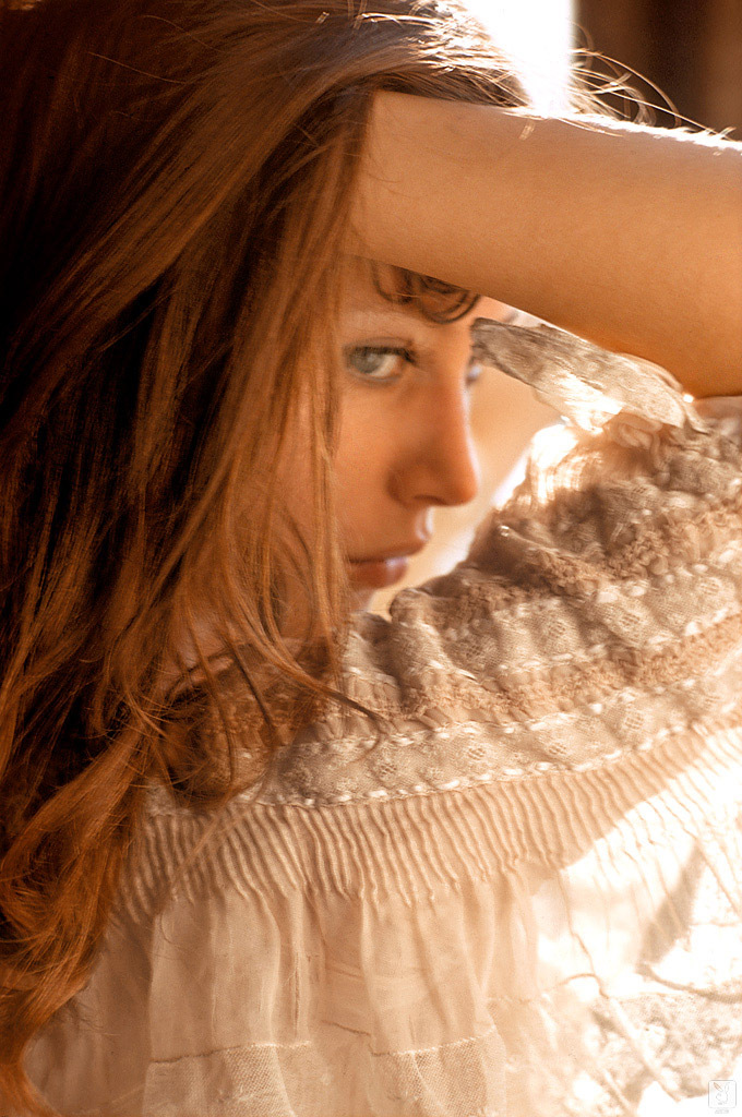 Retro Playboy Pelirroja Lenna Sjooblom Muestra Tetas Agradables