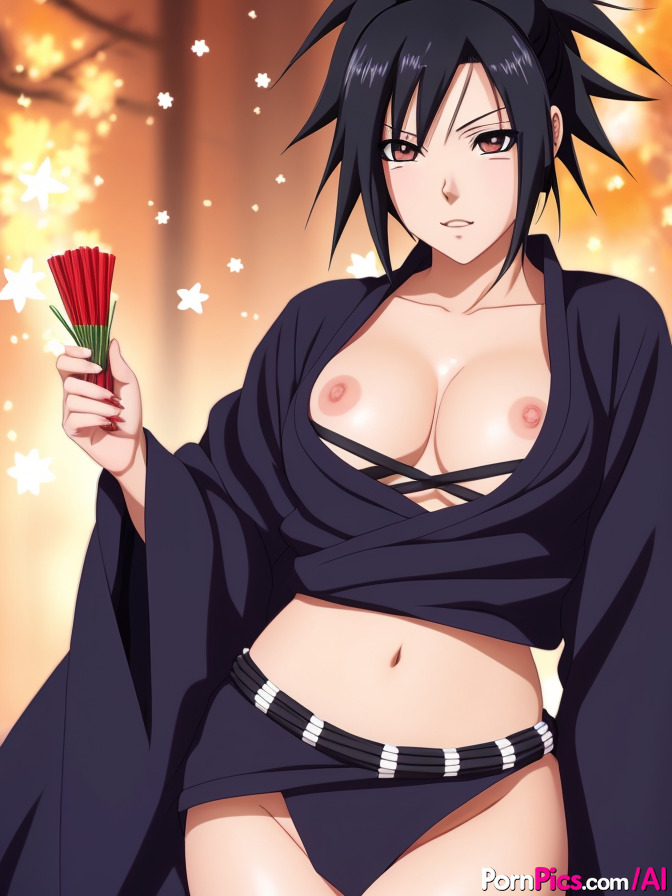 تانابي تكشف عن ثدييها الكبيرين في هنتاي بنية اللون منفردة