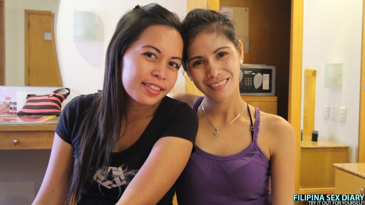 バイセクシュアルなフィリピーナ娘とセックス観光客との主観的3P