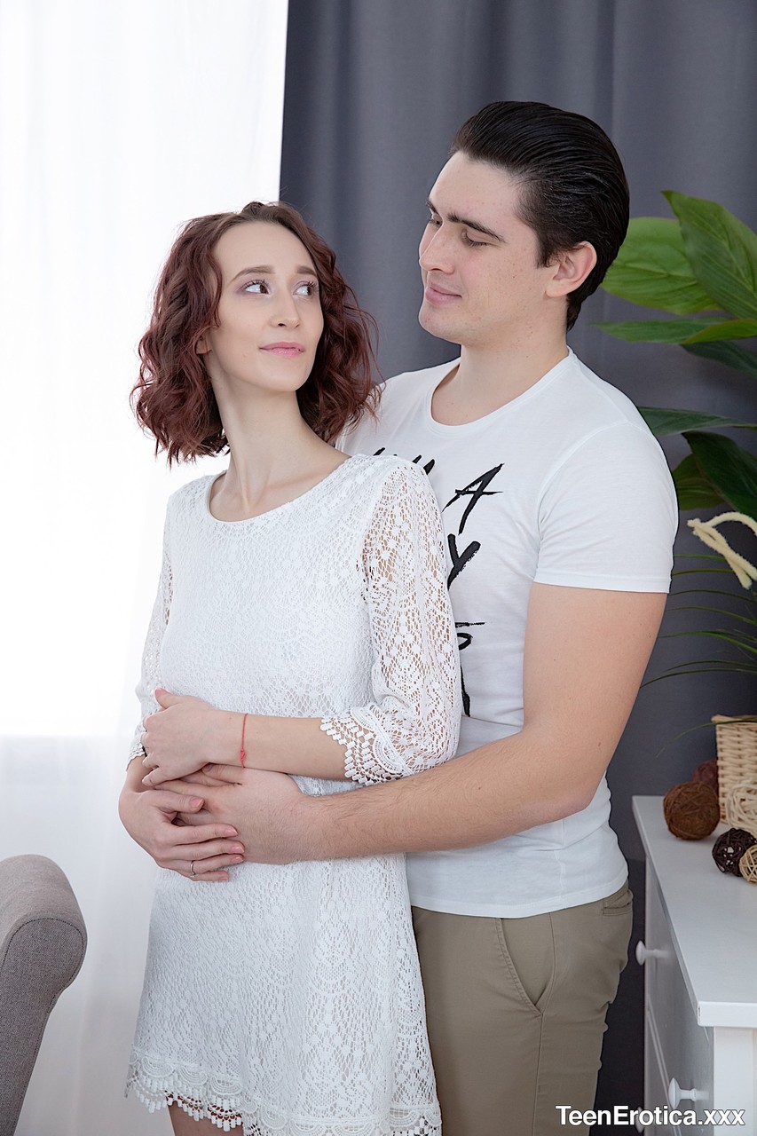 Thin Teen Miss Nimpho Has Sex With Her Man Friend While Wearing Pink Slippers