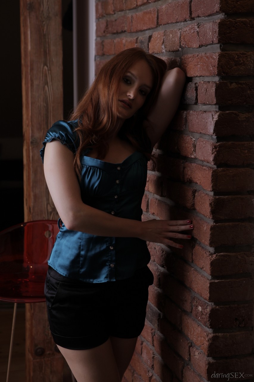 Skinny Czech Redhead Denisa Heaven Office Fuck