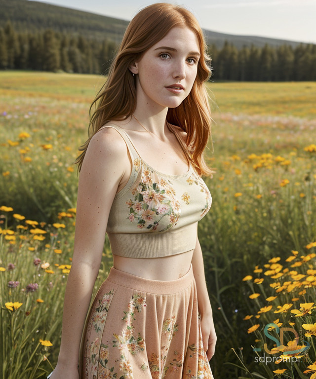 AI Generated Babe Jisella Shows Sweet Tits And Shaved Pussy