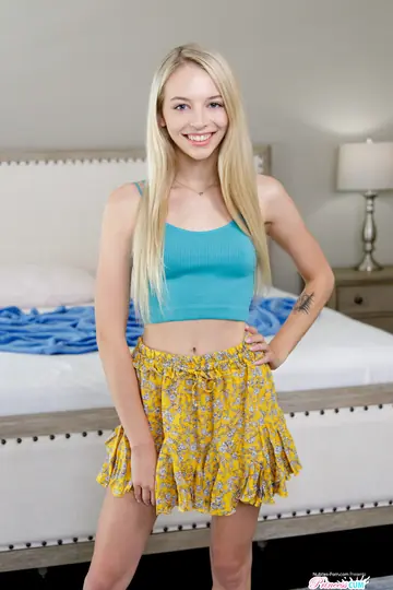 Lily Larimar – Skinny Blonde Takes Anal Doggy and Missionary in a Skirt